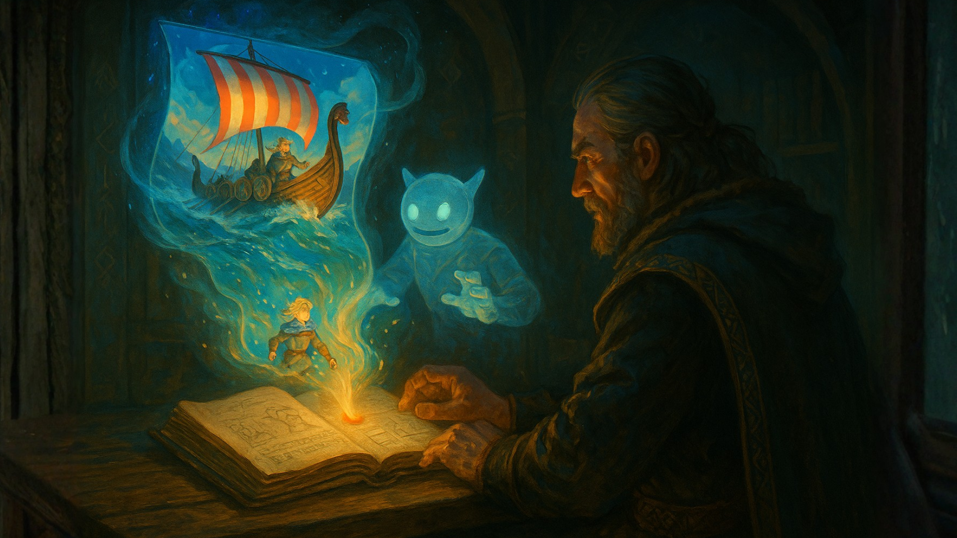 Golem-Skald z Kuźni Google Tchnie Życie w Twoje Sagi