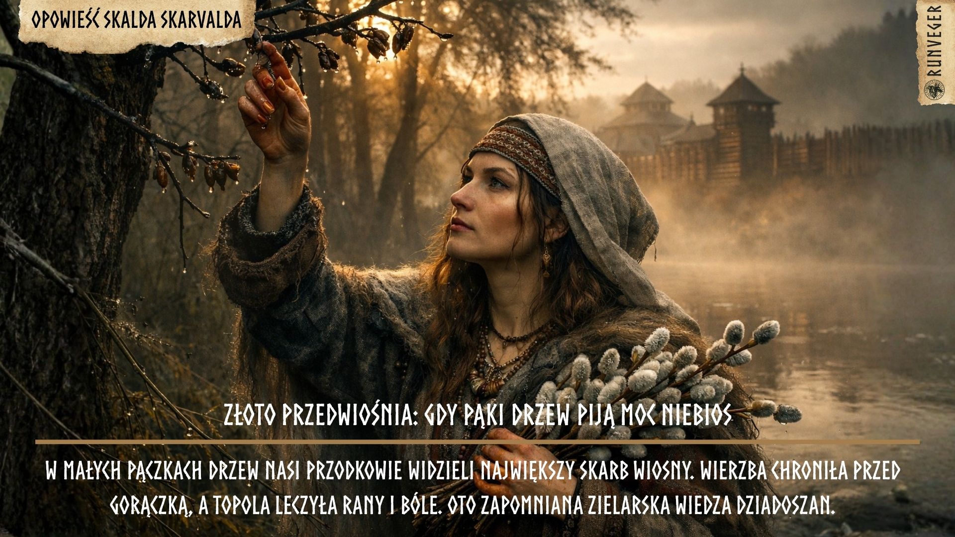 Złoto Przedwiośnia: Gdy Pąki Drzew Piją Moc Niebios