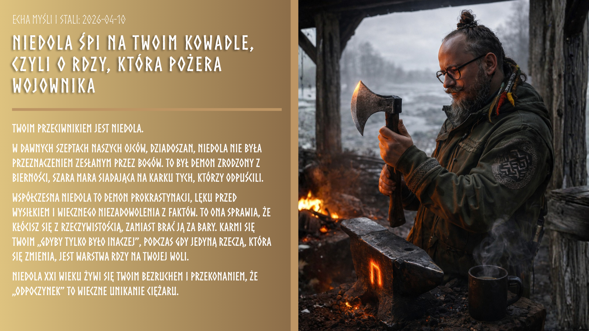 Echa Myśli i Stali: Niedola śpi na twoim kowadle, czyli o rdzy, która pożera wojownika