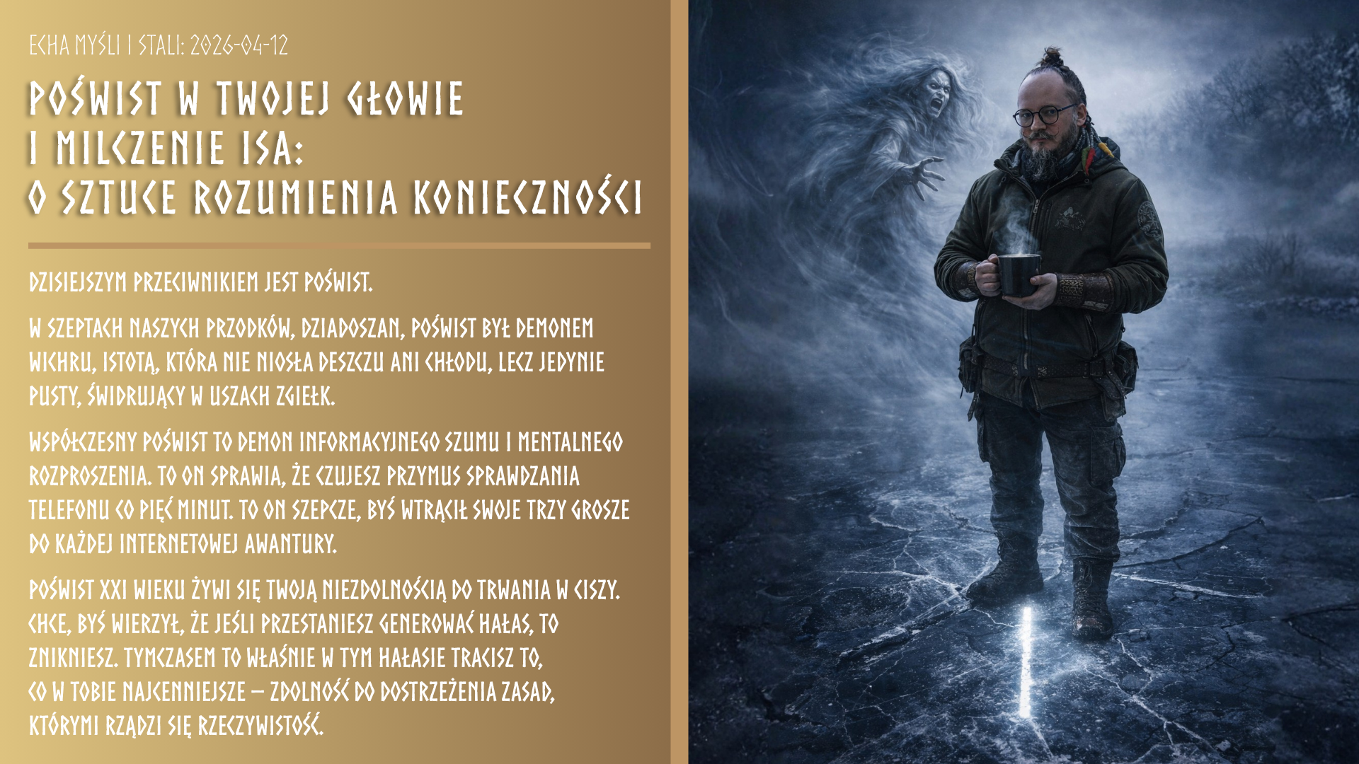 Echa Myśli i Stali: Poświst w twojej głowie i milczenie Isa: O sztuce rozumienia konieczności