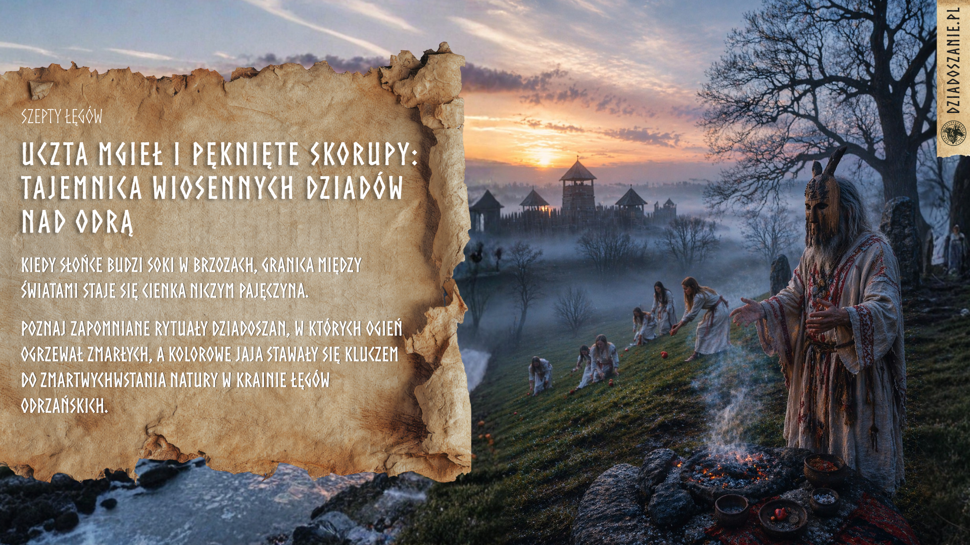 Uczta Mgieł i Pęknięte Skorupy: Tajemnica Wiosennych Dziadów nad Odrą