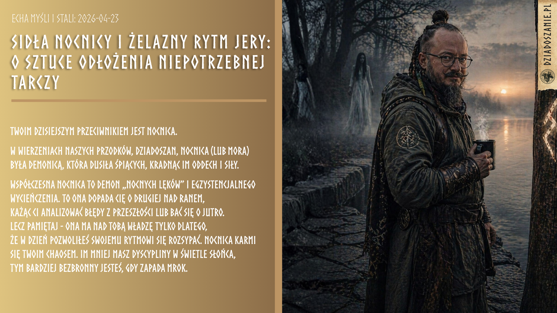 Echa Myśli i Stali: Sidła nocnicy i żelazny rytm Jery: O sztuce odłożenia niepotrzebnej tarczy