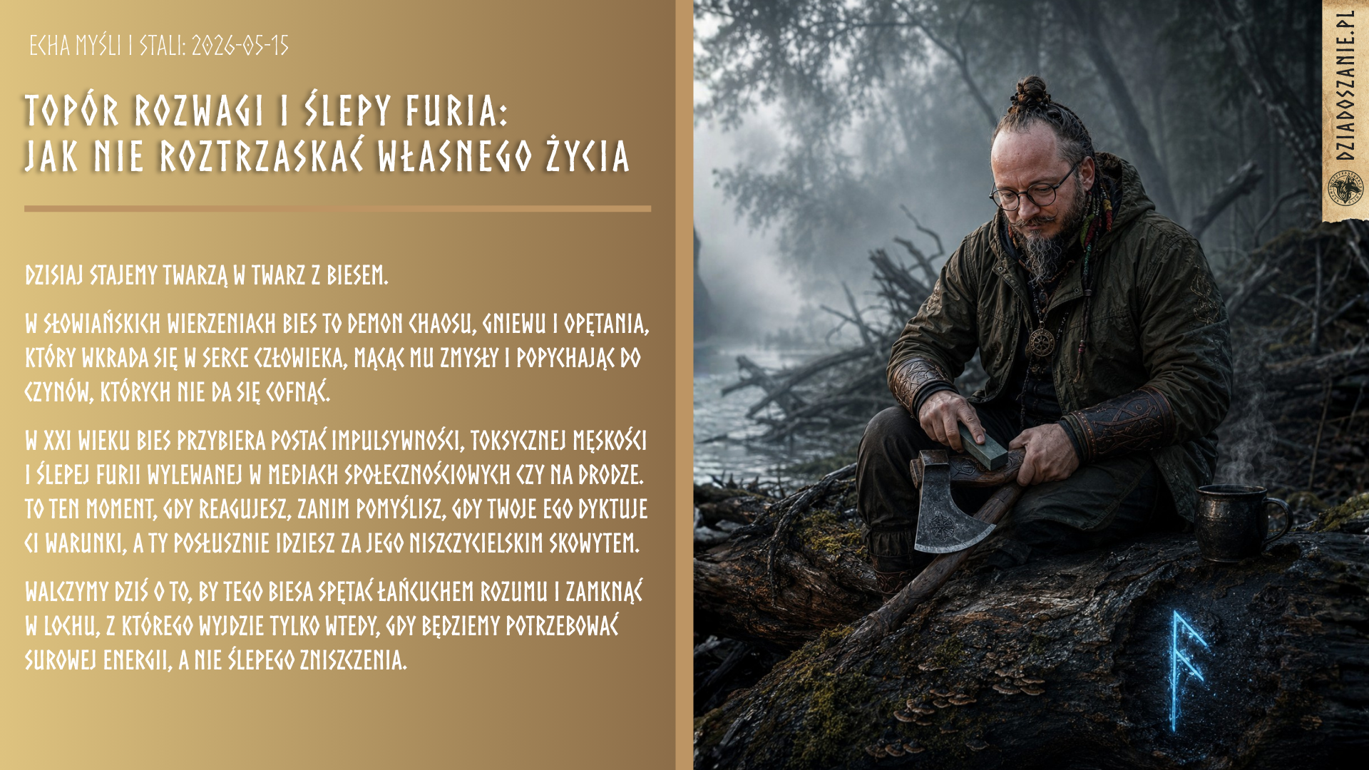 Echa Myśli i Stali: Topór Rozwagi i Ślepy Furia: Jak Nie Roztrzaskać Własnego Życia